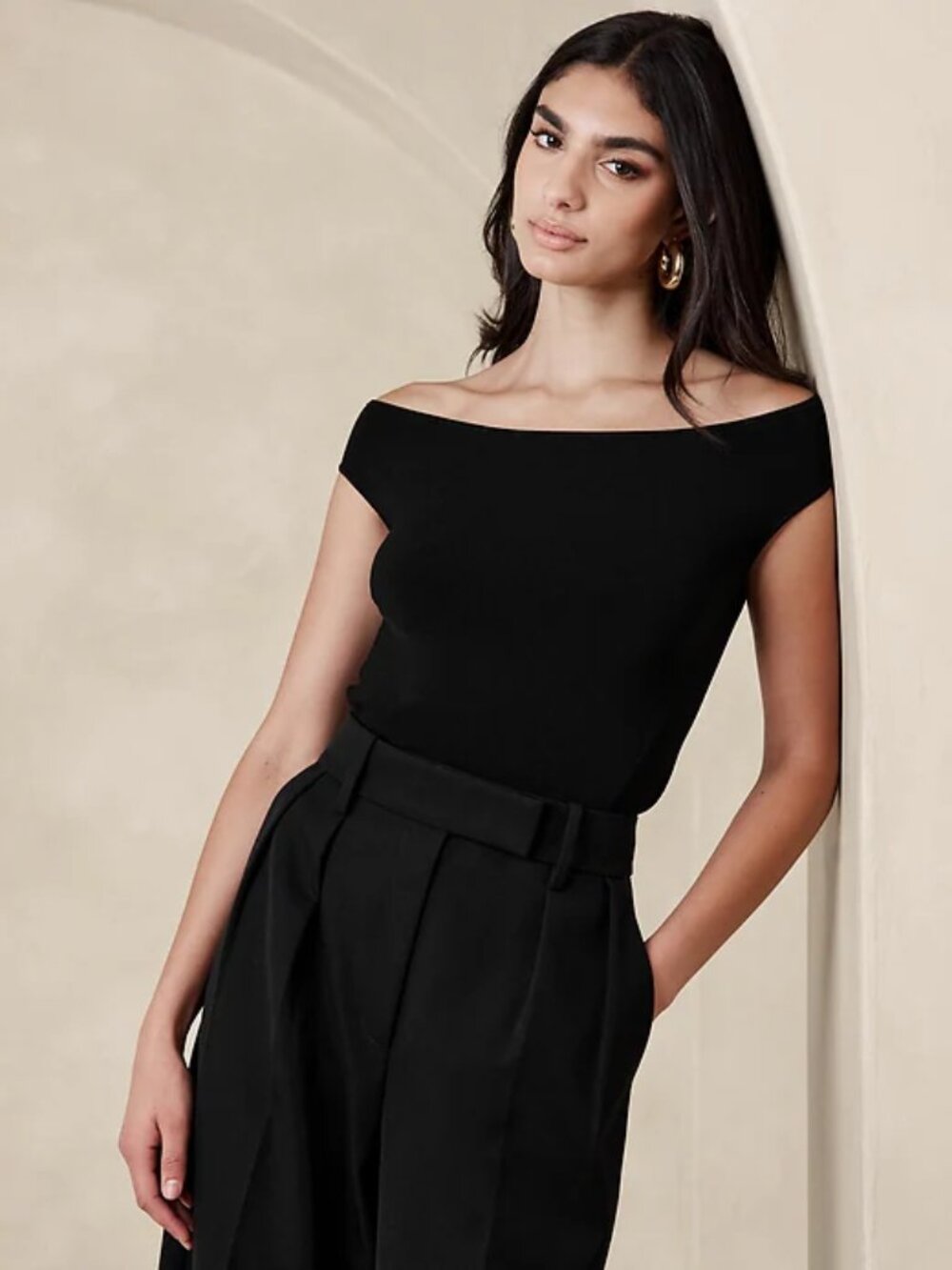Banana Republic Carolina Off-Shoulder Sweater Top